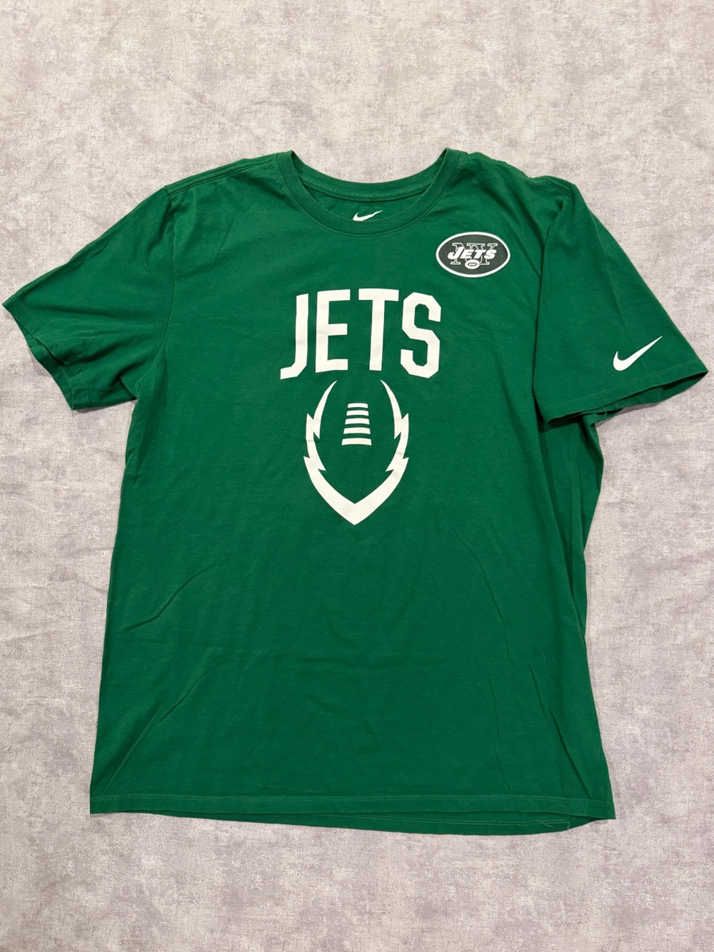 Nike Green New York Jets Logo T‑Shirt